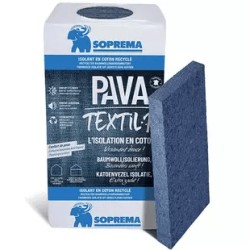 Coton recyclé en panneau isolant - PAVATEXTIL® SOPREMA