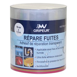 Adhésif de réparation transparent pour fuites - Répare Fuites Gripeur