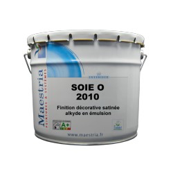 Peinture blanche satinée de finition à base de résines alkyde - Soie O 2010 Maestria