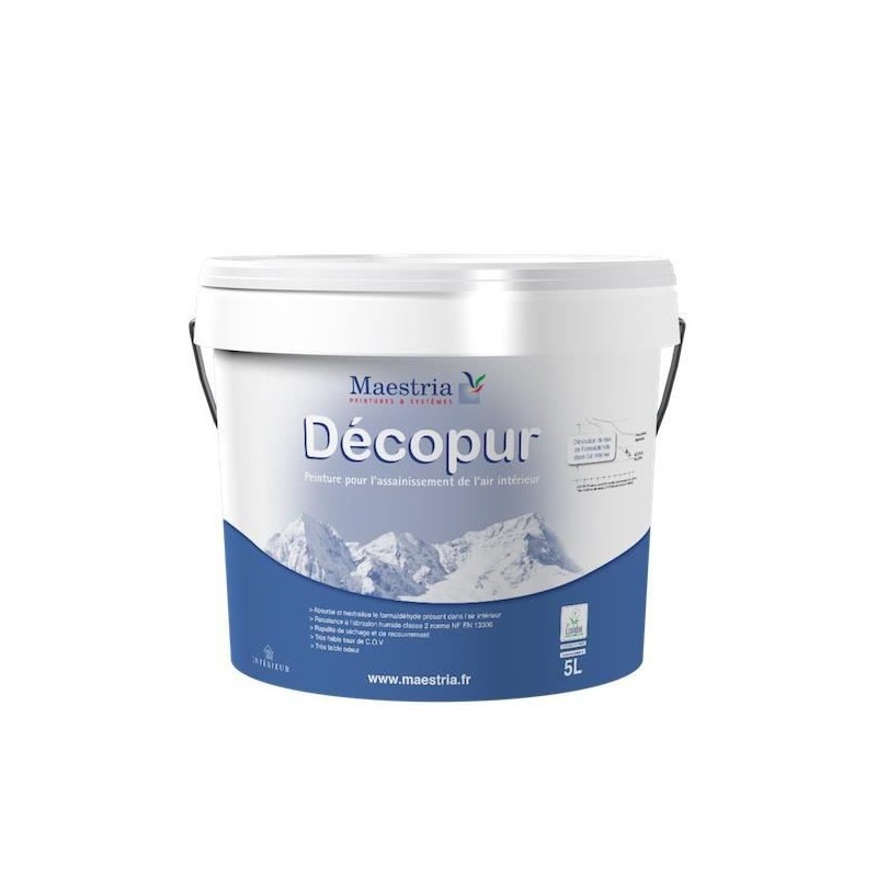 Peinture velouté dépolluante de décoration - DECOPUR VELOURS Maestria