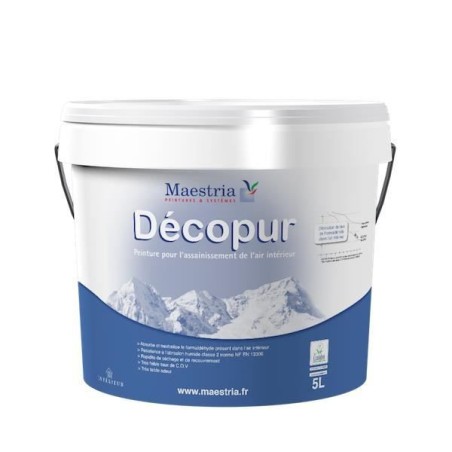 Peinture velouté dépolluante de décoration - DECOPUR VELOURS Maestria