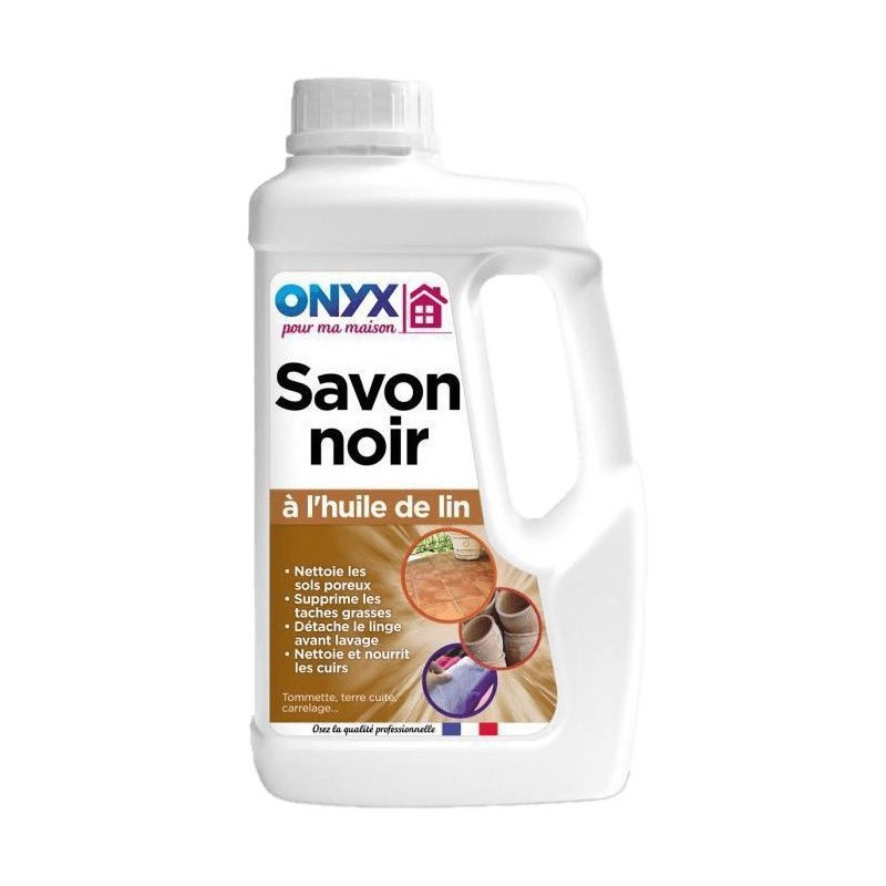 Savon noir à l'huile de lin Onyx