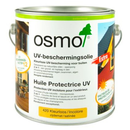 Huile protectrice UV incolore pour bois d'extérieur Osmo