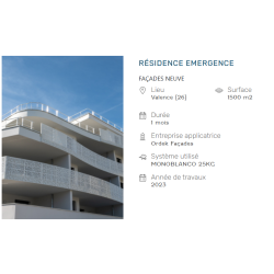 Enduit monocouche grain fin - PAREX MONOBLANCO 25KG PAREXLANKO