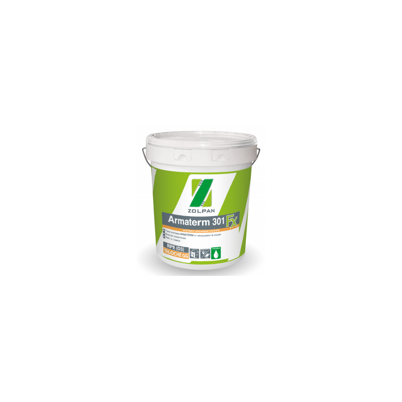 Finition structurée aspect taloché 1.6mm - Armaterm 301 Fx Zolpan